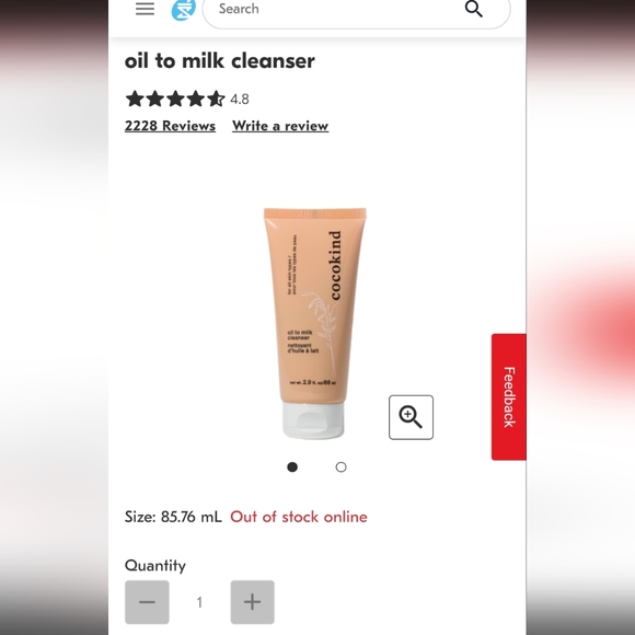 Pixi face mask and milk for oil cleanser - Picture 4 of 5